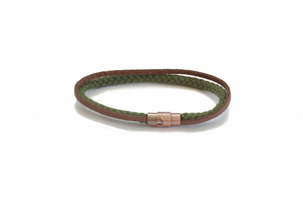 olive green rope bracelet