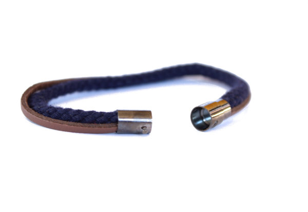 rope & leather bracelet
