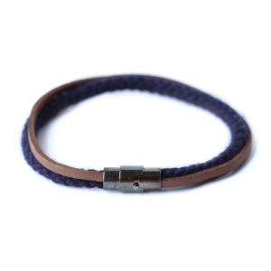 navy rope bracelet