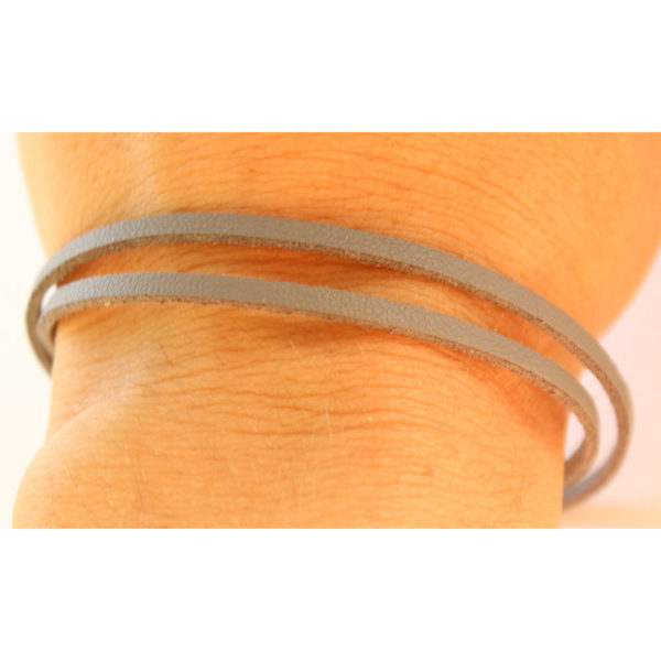 thin leather wrap bracelet