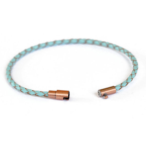 turquoise leather rope bracelet