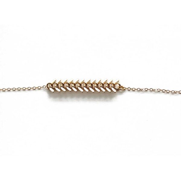 gold vertebrae bracelet