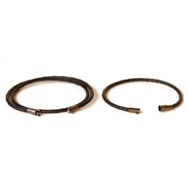 thin leather couple bracelet